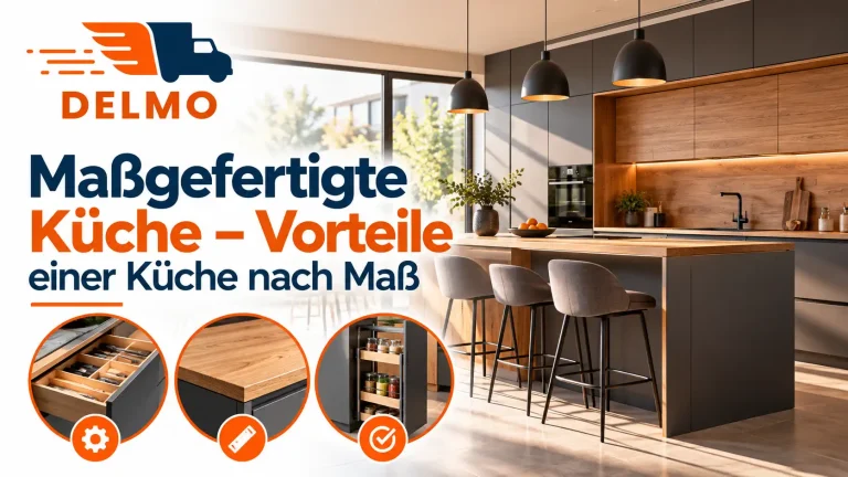 Maßgefertigte Küche individuell an den Raum angepasst